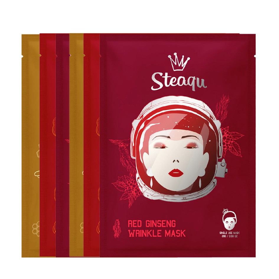 STEAQU RED GINSENG Mặt nạ cải thiện nếp nhăn, chống lão hóa