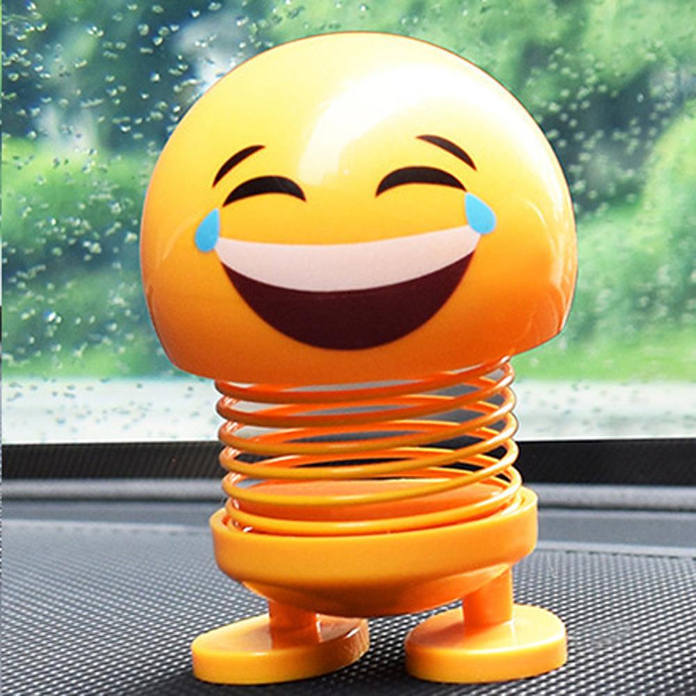 Mặt Cười Bằng Nhựa ABS Màu Vàng Trang Trí Xe Hơi