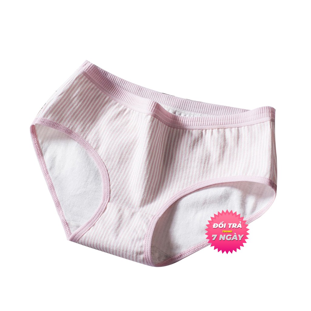 Quần Lót Nữ Quần Lót QLNUDKSOC01 VNXK Chất Cotton Kiểu Dáng Dệt Kim Sọc Siêu Mịn (HÌNH CHỤP THẬT) 01 Cái | BigBuy360 - bigbuy360.vn