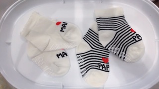 Set 2 đôi tất 0-3m cho bé