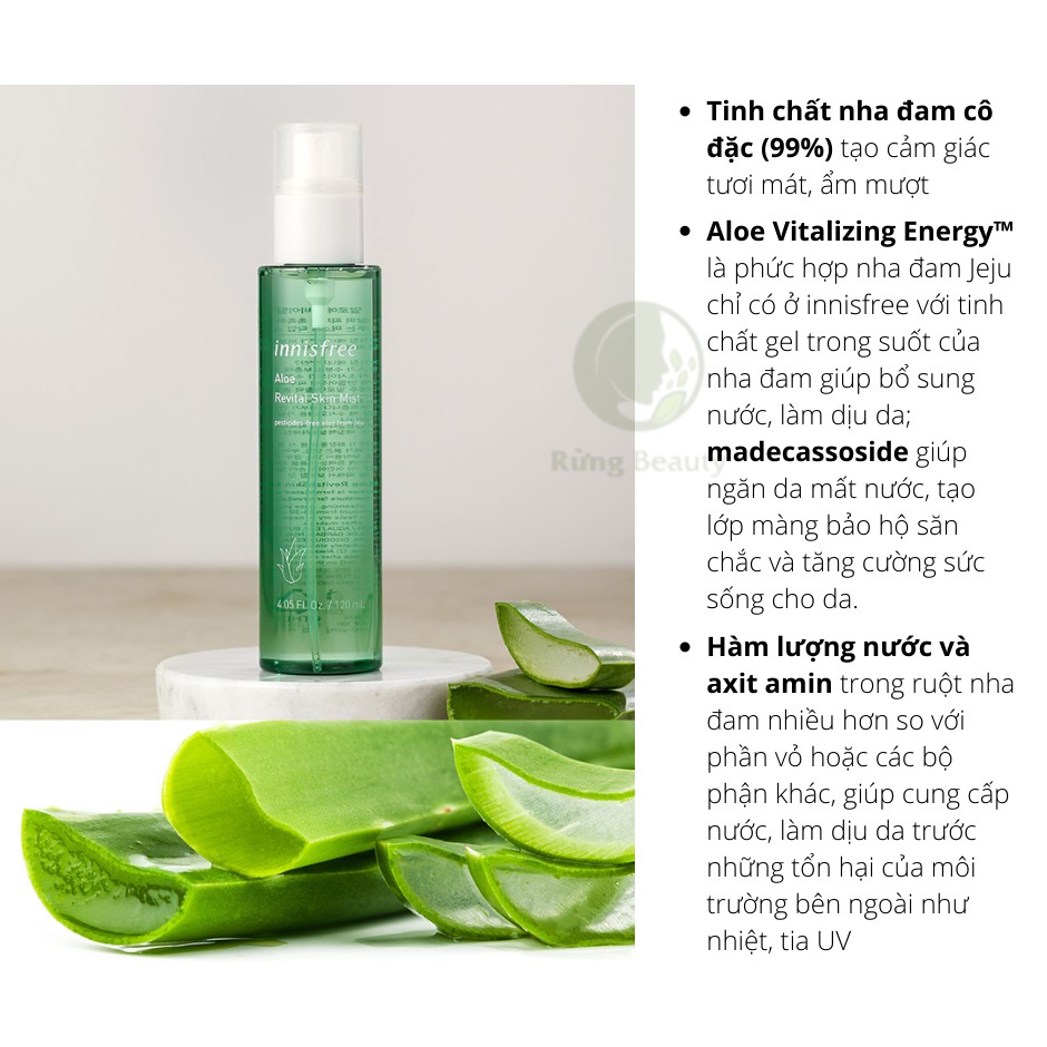 XỊT KHOÁNG NHA ĐAM INNISFREE ALOE REVITAL SKIN MIST