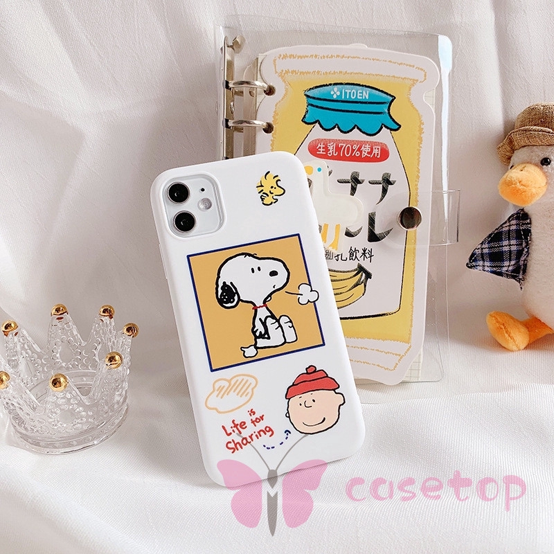 Ốp điện thoại kiểu hoạt hình Snoopy cho IPHONE 11 PRO MAX 6 6S 7 8 PLUS XR X XS MAX SE 2020 | BigBuy360 - bigbuy360.vn
