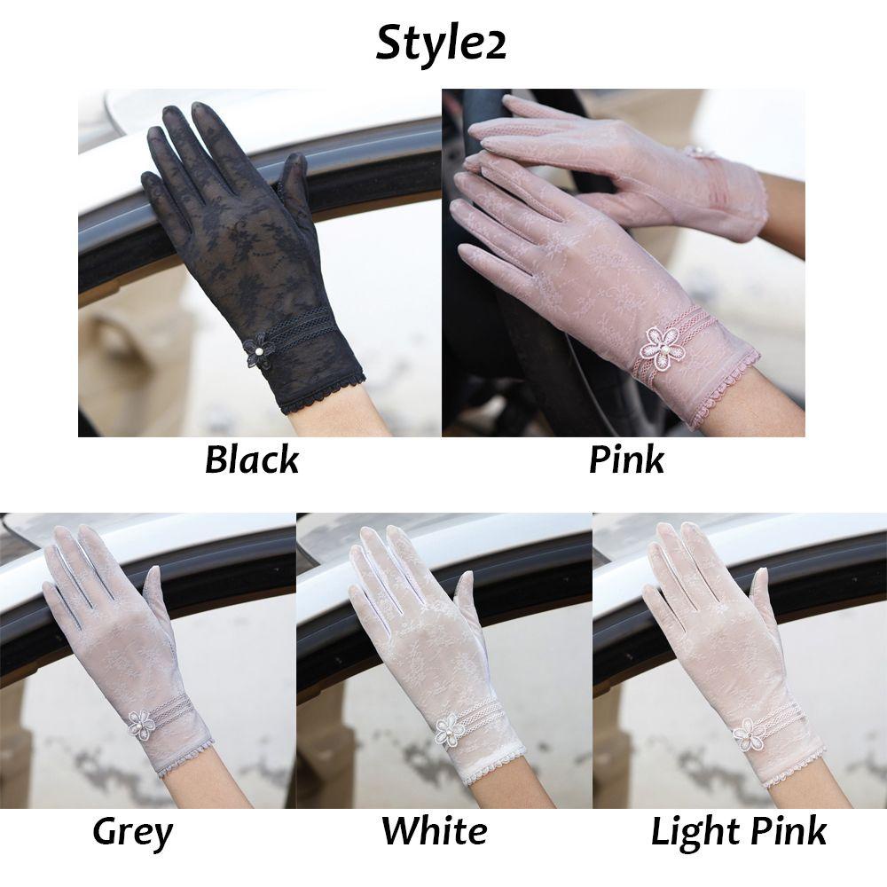 JUNE 1 Đôi Găng Tay Chống Nắng Bảo Vệ Màn Hình Cảm Ứng Cho Nữ