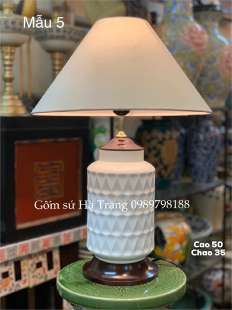 Đèn ngủ gốm sứ Bát Tràng cao cấp