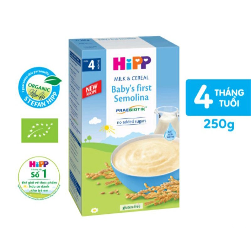Bột ăn dặm khởi đầu mới HippOrganic 250g