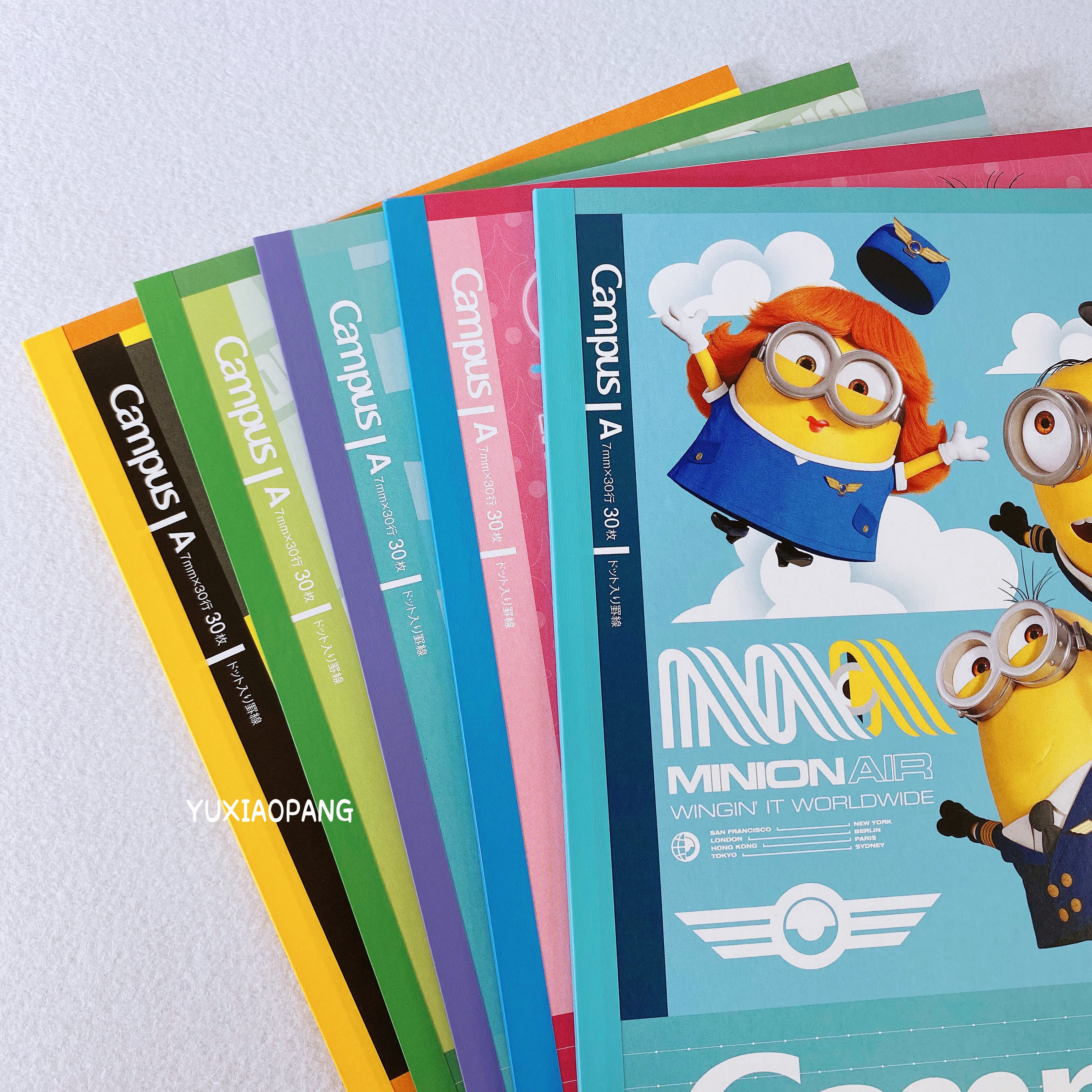 Minions limited Japanese-made sun-star &amp; KOKUYO cooperation limited campus notebook horizontal line