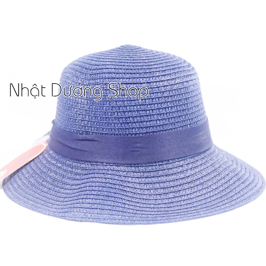 Nón đi biên nữ mùa hè găn nơ vải bông hoa lớn cực dễ thương phù hợp cho các bạn nữ đi chơi và du lịch