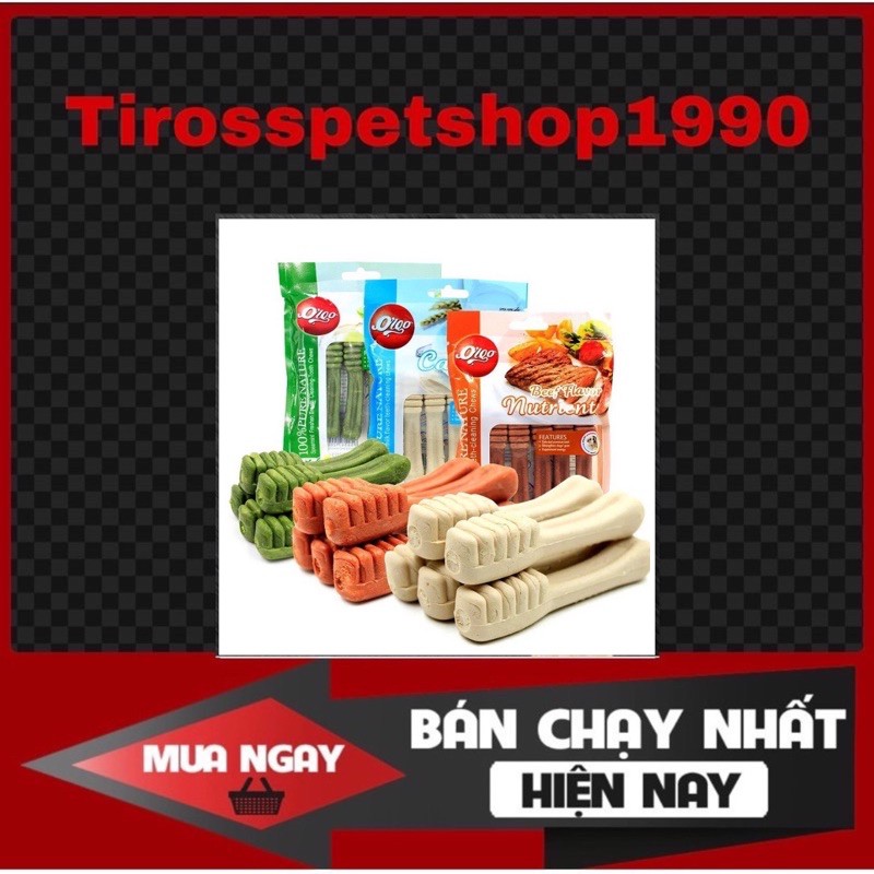 [Mã 159FMCGSALE giảm 8% đơn 500K] XƯƠNG GẶM SẠCH RĂNG 4 VỊ CHO THÚ CƯNG CAO CẤP ORGO