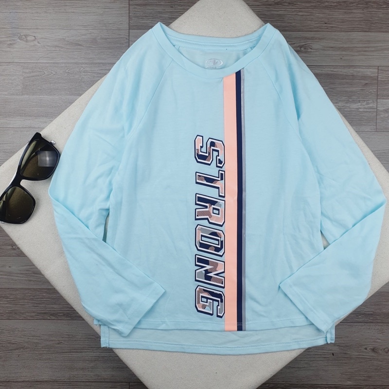 Áo Dài Tay Cotton Bé Gái Xuất Xịn size 4-18Y, Áo Thun Thu Đông Bé Gái Xuất Xịn