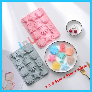 HCM - Khuôn silicon hình Huy chương Cup vàng đổ rau câu pudding, socola, nướng bánh