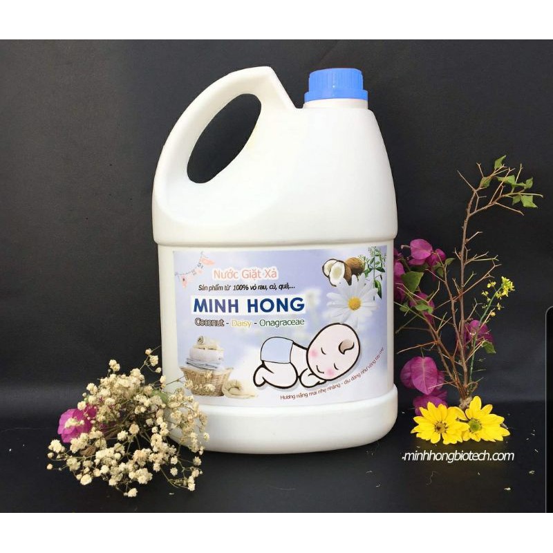 Nước giặt Organic 100 từ Rau Củ Quả Minh Hồng 4,2L