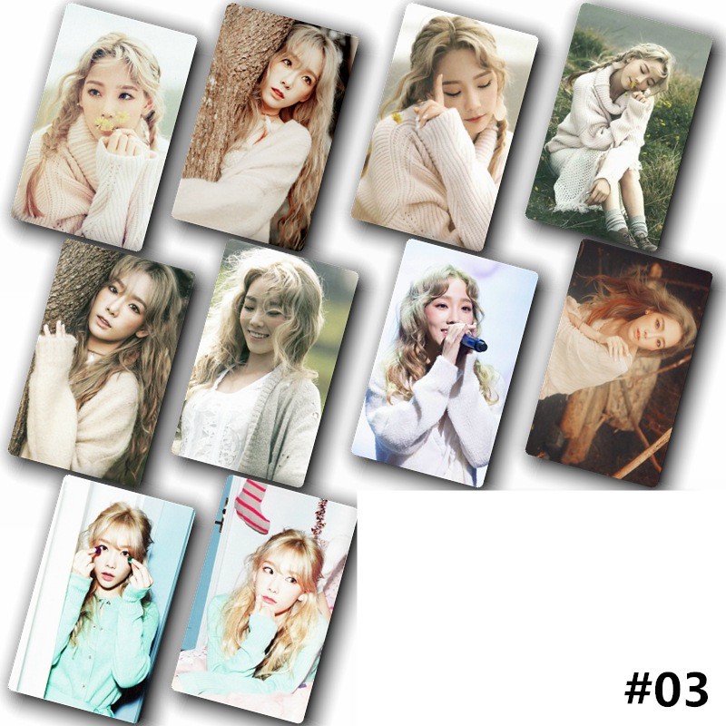 Set 10 thẻ dán hình nữ ca sĩ Kim Taeyeon