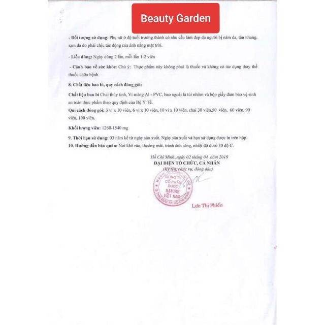 Viên uống trắng da Beauty Plus Ngọc Trinh (Cam kết Chính hãng Full Hộp) | Thế Giới Skin Care