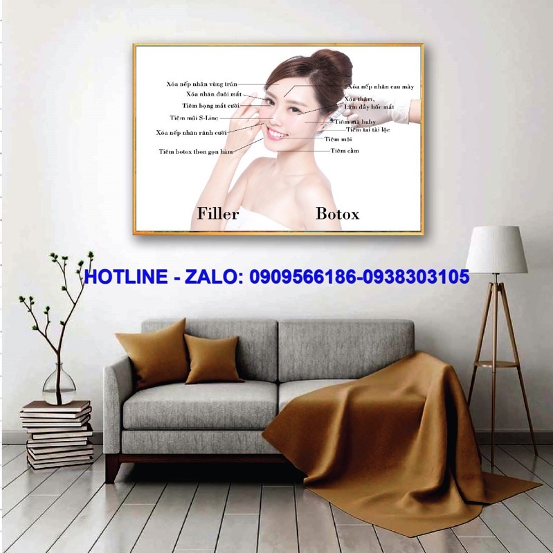 TRANH SPA TIÊM FILLER BOTOX SANH TRỌNG HIỆN ĐẠI CHO SPA THẨM MỸ VIỆN