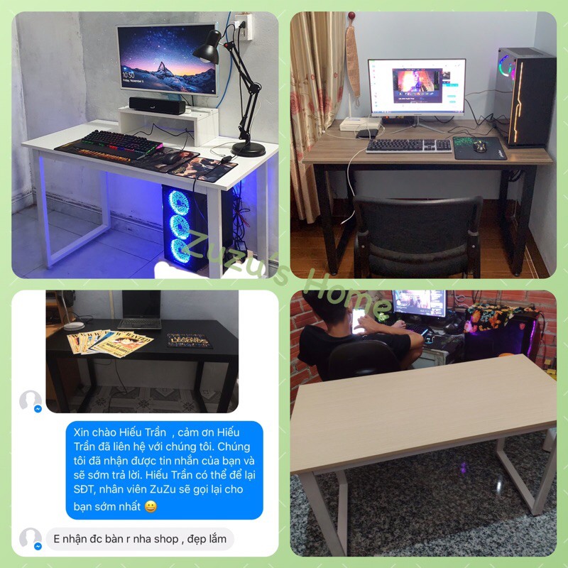 Bàn làm việc chân U kt 60x1,2m, cao 75cm giá tại xưởng | BigBuy360 - bigbuy360.vn