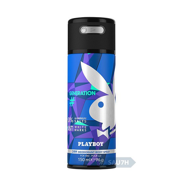 🍀 Xịt khử mùi toàn thân Playboy Generation nam mới - Hàng nội địa Đức 🍀