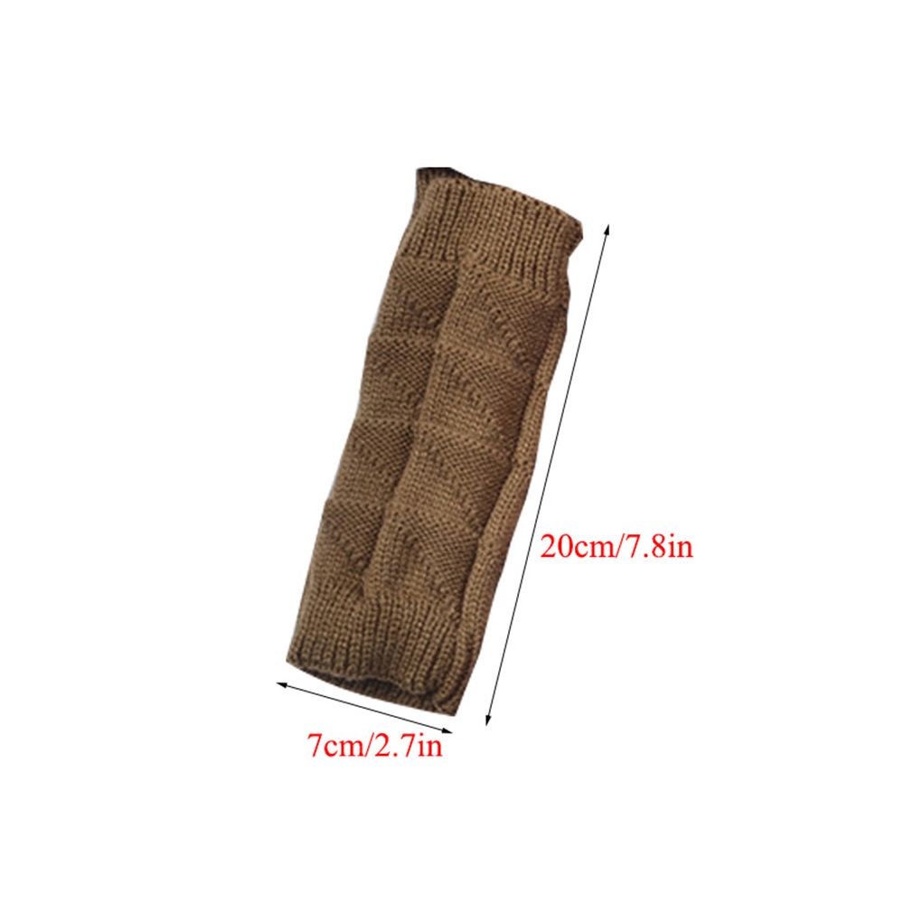 Găng tay dệt kim hở ngón co giãn tốt nhiều màu sắc thời trang cho nữ