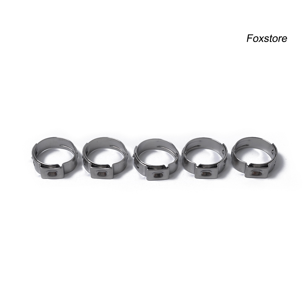 Bộ 10 kẹp ống nhiên liệu bằng thép không gỉ cao cấp tiện dụng Fs