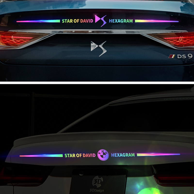 Miếng Dán Logo Phản Quang Nhiều Màu Chống Thấm Nước Cho Xe Hơi