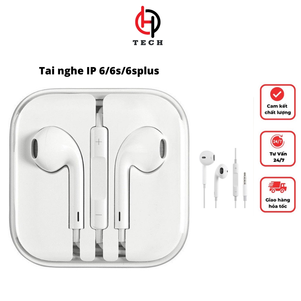 Tai nghe dây ĐT táo 6/6s/6splus/7 chân 3.5mm nghe êm,nghe nhạc,chơi game giải trí.