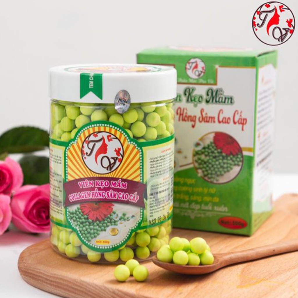 Viên mầm đậu nành hồng sâm matcha tăng kích thước vòng 1 - Thảo Mộc Thu Vũ