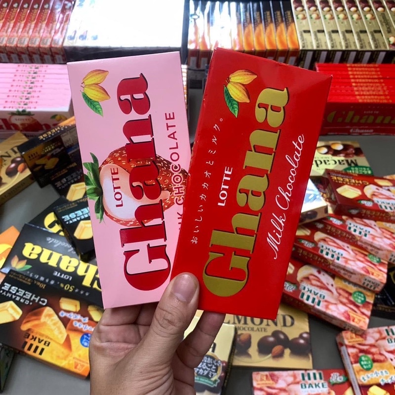 Chocolate Lotte Ghana Thanh 50g Socola Nhật