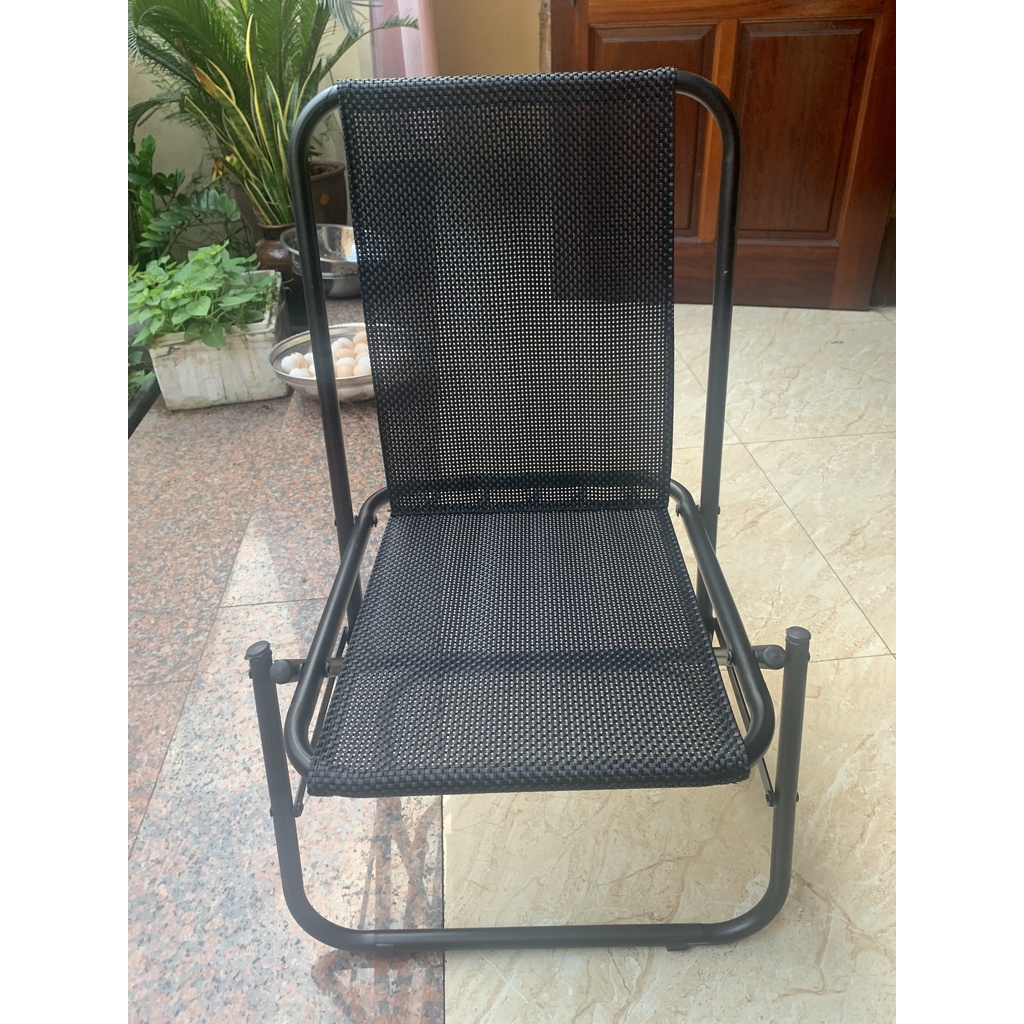FREE SHIP Ghế dù gấp, ghế xếp inox vải lưới lò xo, khung sắt tĩnh điện đủ màu