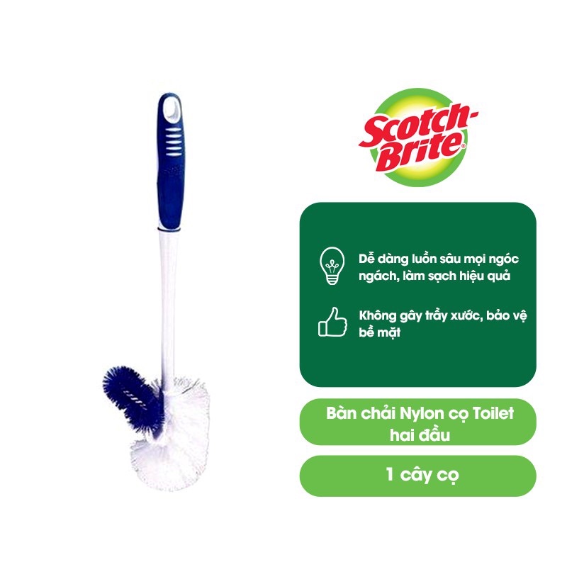 Cọ tolet 2 đầu scotch brite 3M