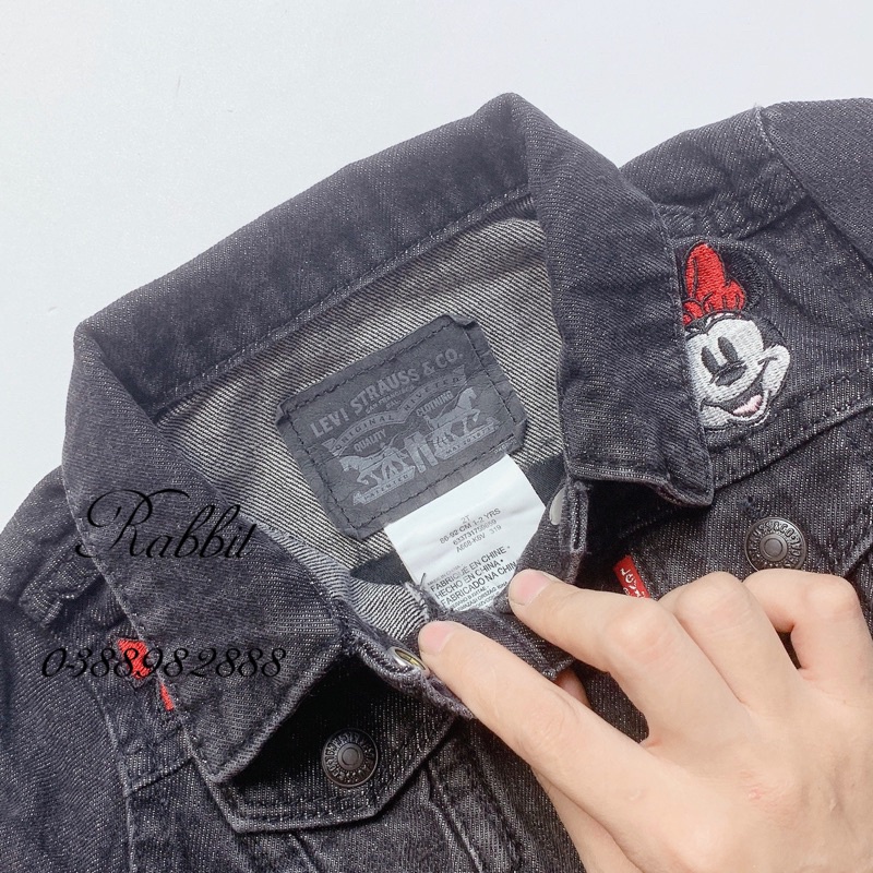 Áo denim Mickey