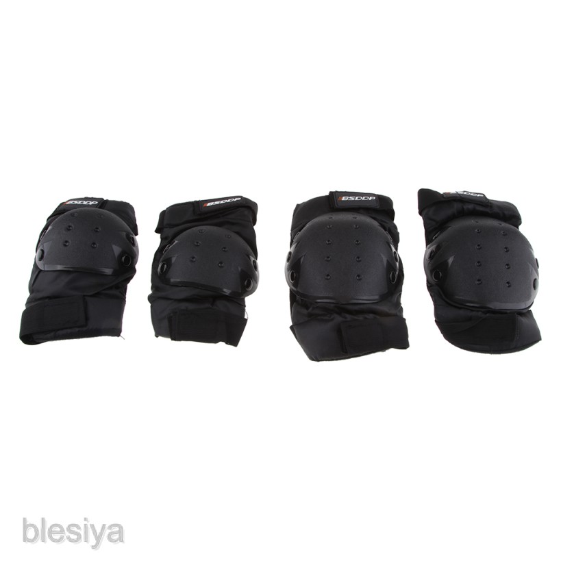 Bộ 4 đai đệm bảo vệ đầu gối/khuỷu tay dùng khi chạy xe máy