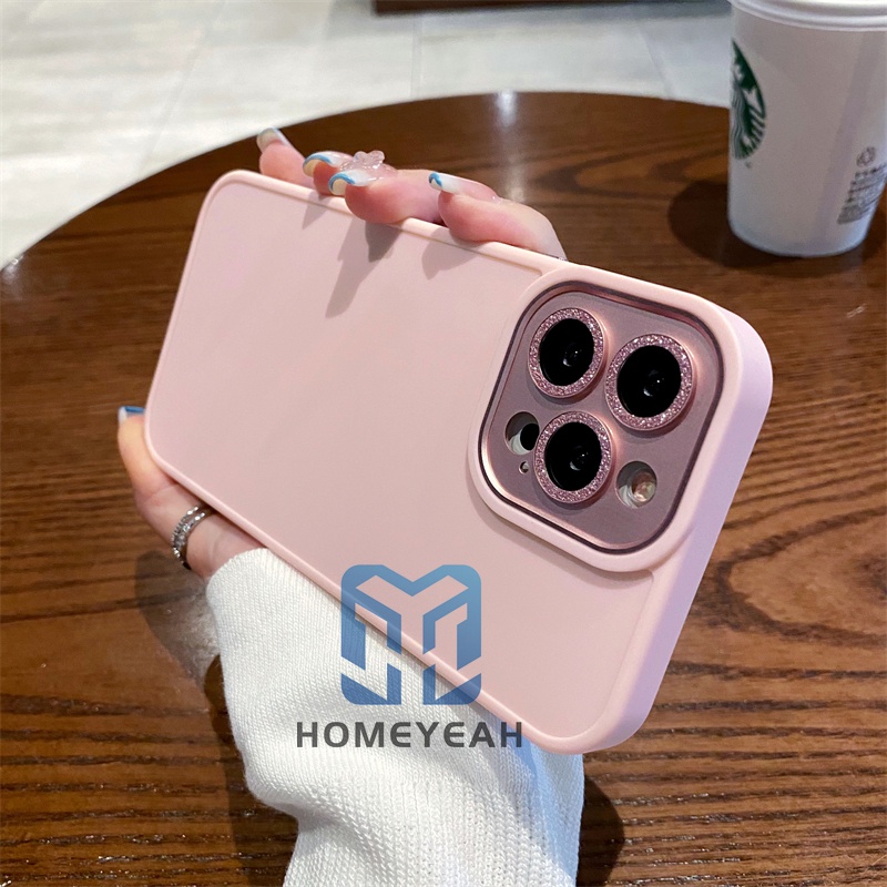 Ốp Điện Thoại Silicon Mềm Chống Sốc Phối Kim Tuyến Cho iPhone 11 12 13 Pro Max ip11 ip13