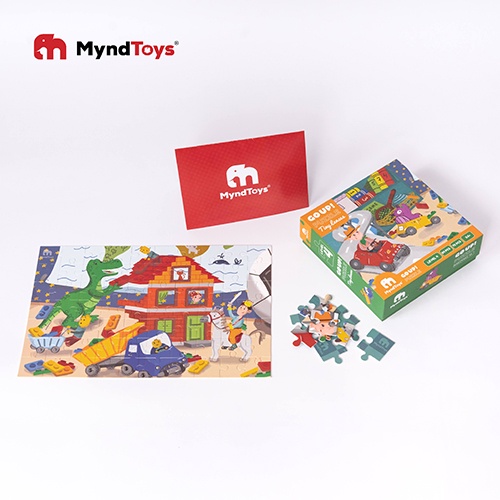 Đồ Chơi Xếp Hình MyndToys Go Up! Puzzle Level 4 - Thế Giới Khủng Long- Đồ Chơi Giáo Dục Cho Bé