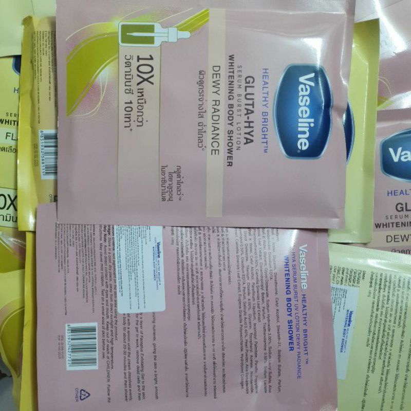 Kem tắm trắng da Vaseline Thái Lan whitening body shower 120gr