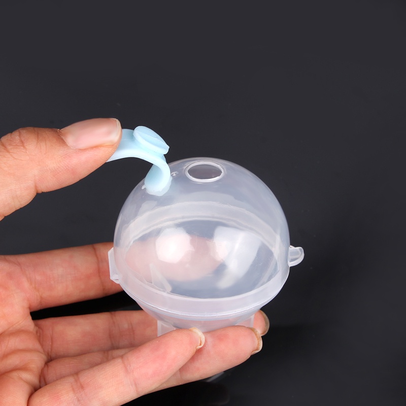 Set 4 Khuôn Làm Đá Hình Cầu Bằng Nhựa Trong Suốt Kích Thước Lớn