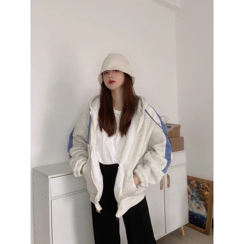 Áo khoác nỉ dáng rộng phong cách Hàn Quốc | BigBuy360 - bigbuy360.vn