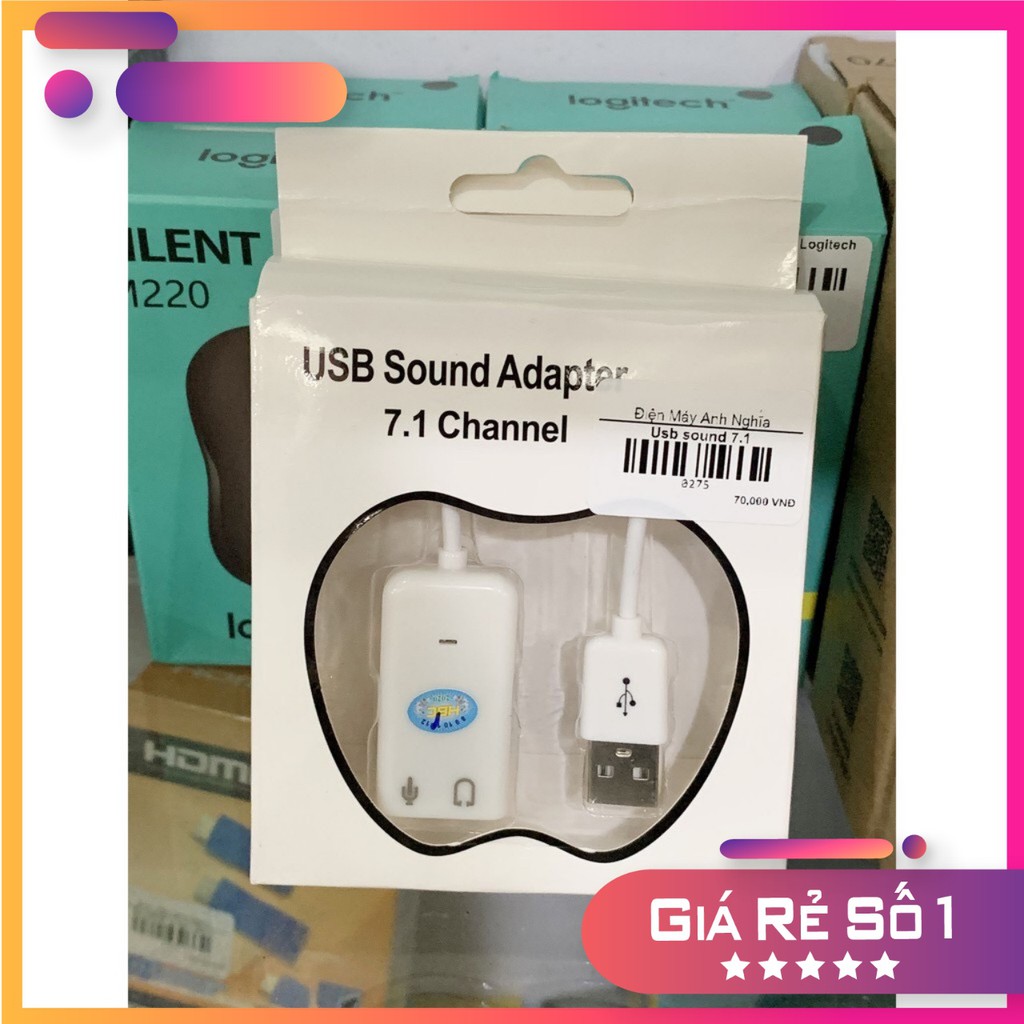 Usb Sound 7.1 có dây - Cáp Chuyển Đổi Từ USB ra âm thanh cổng 3.5, hàng chất lượng