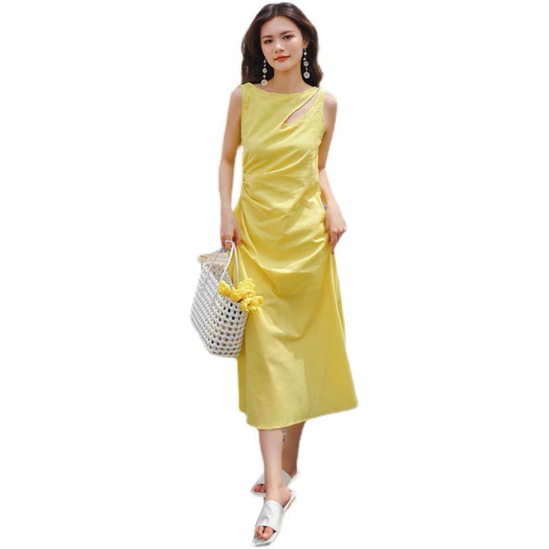 ĐẦM VÀNG KHOÉT EO TIỂU THƯ SANG CHẢNH