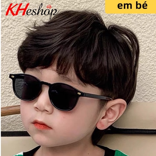 [Yêu Lắm Đó] Kính Thời Trang đi Nắng cho Con form vuông tròn cute tan chảy , bé trai bé gái cao cấp tiện dụng mã Y83117