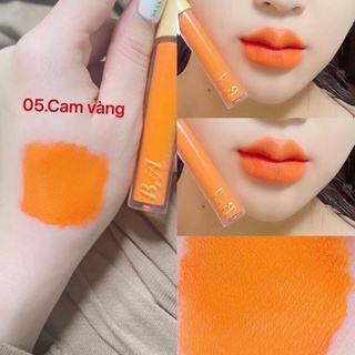 <Màu Cam vàng> Son kem lì-màu chuẩn