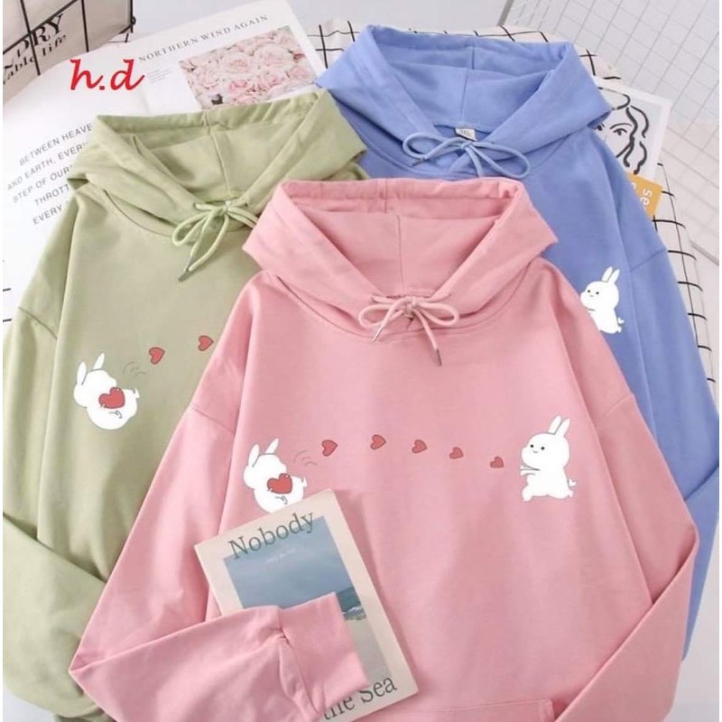 Áo hooide thỏ bắn tim HĐ12
