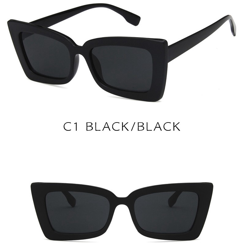 Kính mát mắt mèo chống UV400 phong cách Retro Hàn Quốc