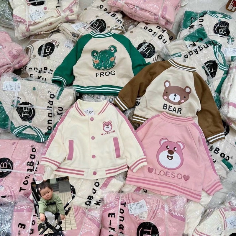 Áo khoác Bomber cho bé, áo khoác không mũ cho bé, áo khoác mẫu mới 2022