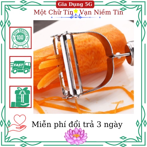 Bộ nạo rau củ Inox cao cấp đa năng 2 in 1 ,Nạo củ quả và bào sợi tiện lợi