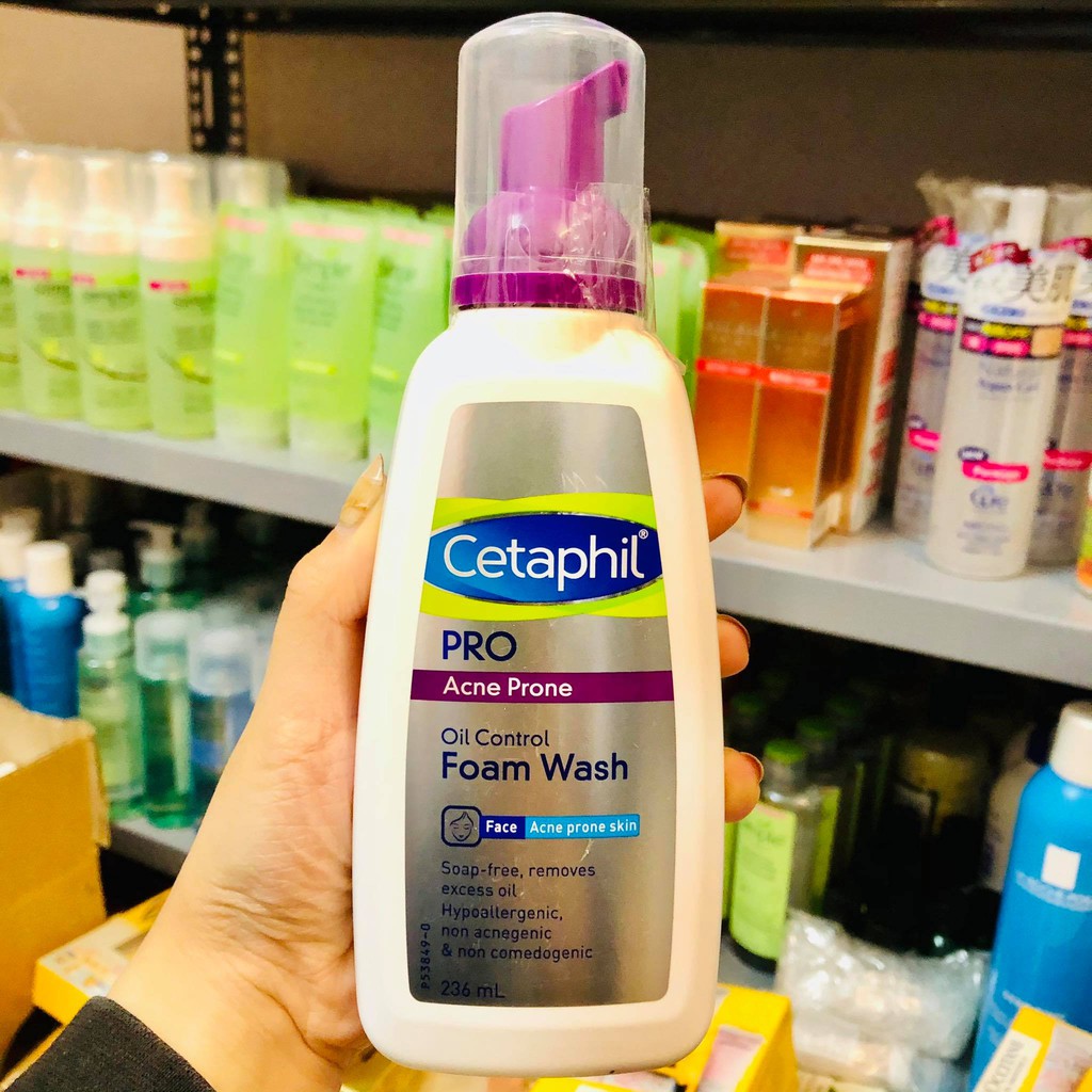 Sữa rửa mặt Cetaphil nắp tím da dầu