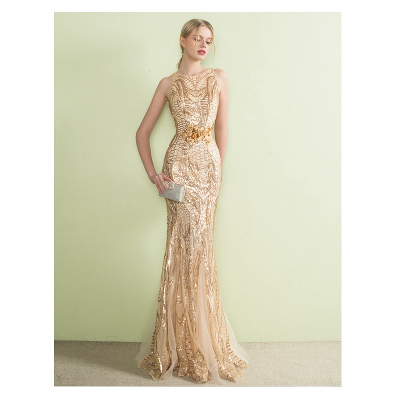 Vải ren kim sa màu da 903