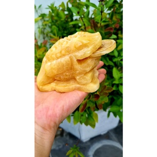 Thiềm Thừ phong thủy Đá Ngọc Serpetine 11cm, nặng 550g