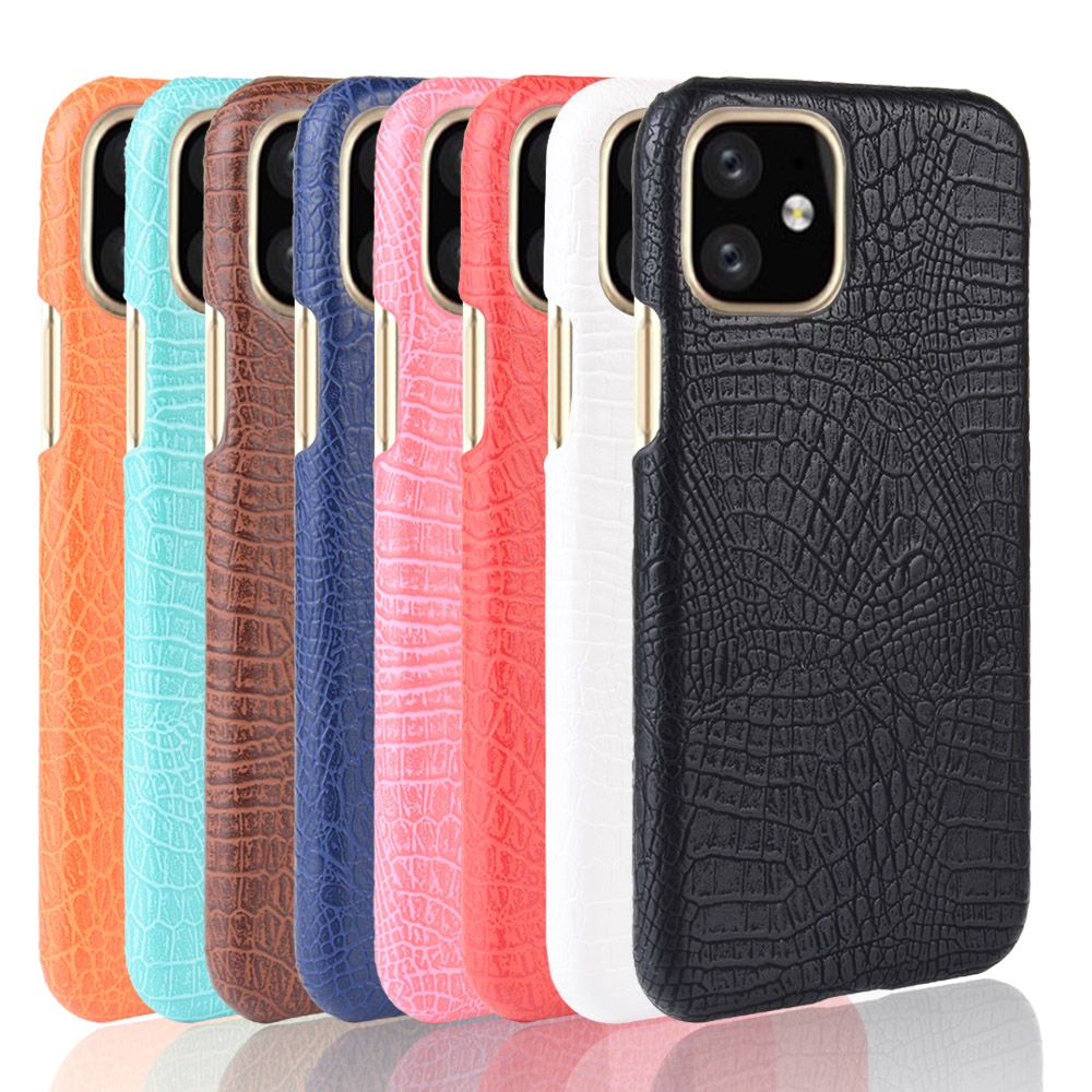 Ốp Điện Thoại Da PU Cứng Họa Tiết Da Cá Sấu Sang Trọng Cho iPhone 11 Pro MAX X XS MAX XR iPhone SE2 6 6S Plus 7 8 Plus