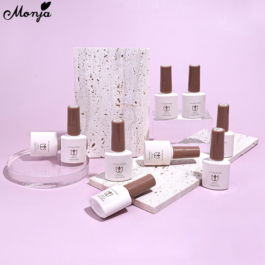 Gel UV ngâm móng tay Monja từ tính tạo họa tiết mắt mèo ba chiều 7.3ML