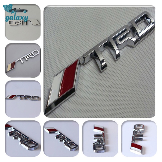 Galaxy Miếng Dán Logo TRD 3D Bằng Kim Loại Trang Trí Xe Hơi