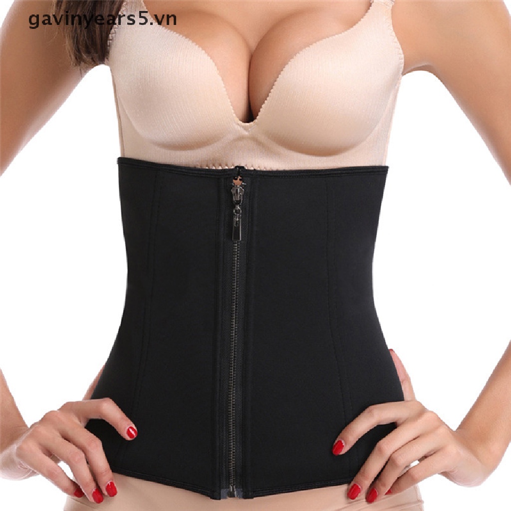 Đai Nịt Bụng Định Hình Eo Thon Bằng Cao Su Latex Có Khóa Kéo